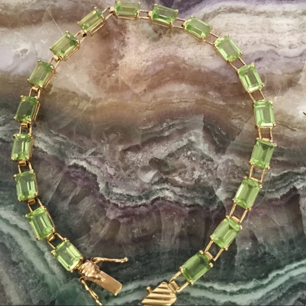 10k PERIDOT BRACELET